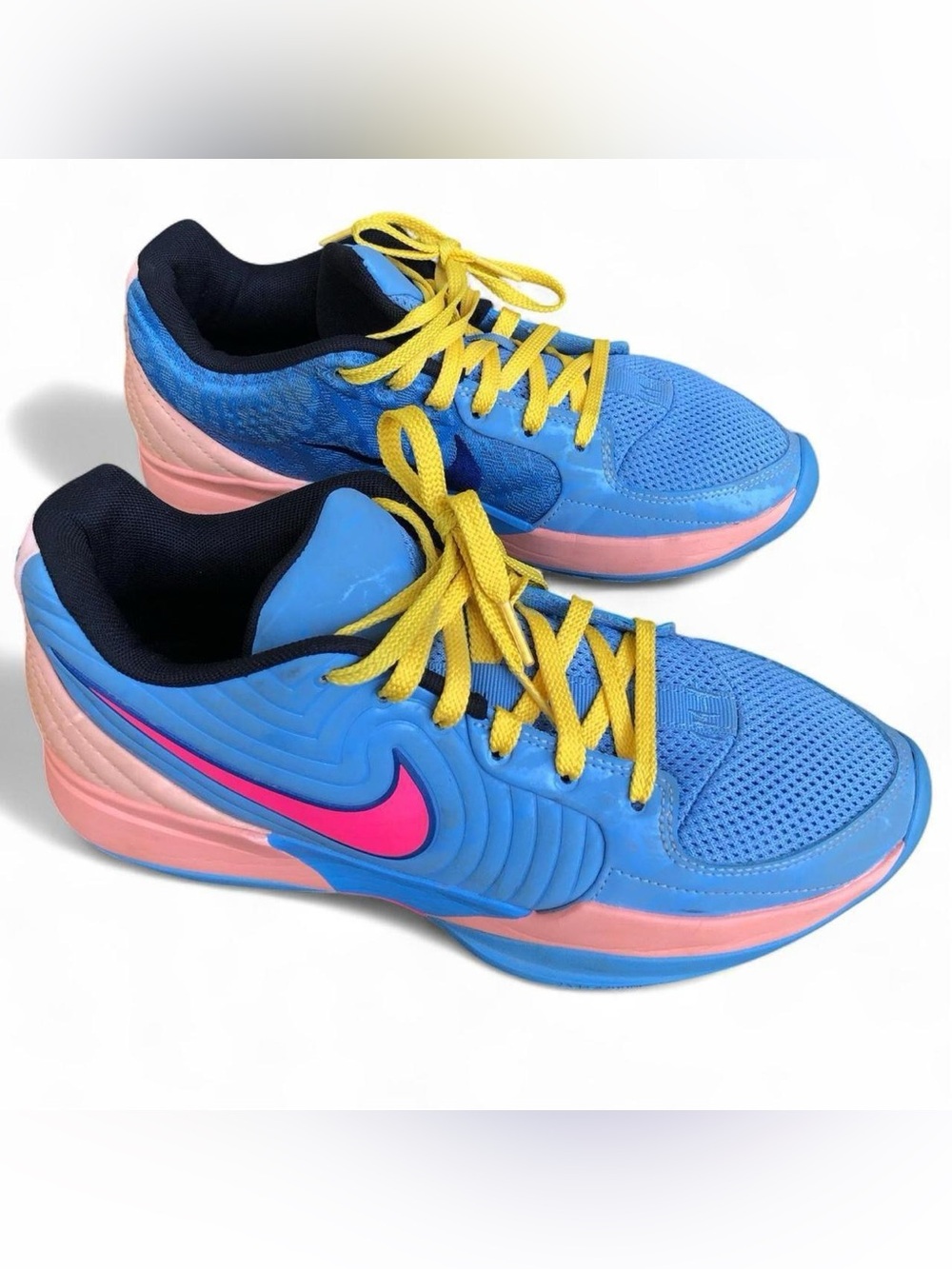 (Men's 9) Nike Blue/Pink Ja 2 Breeze Low Top Shoes